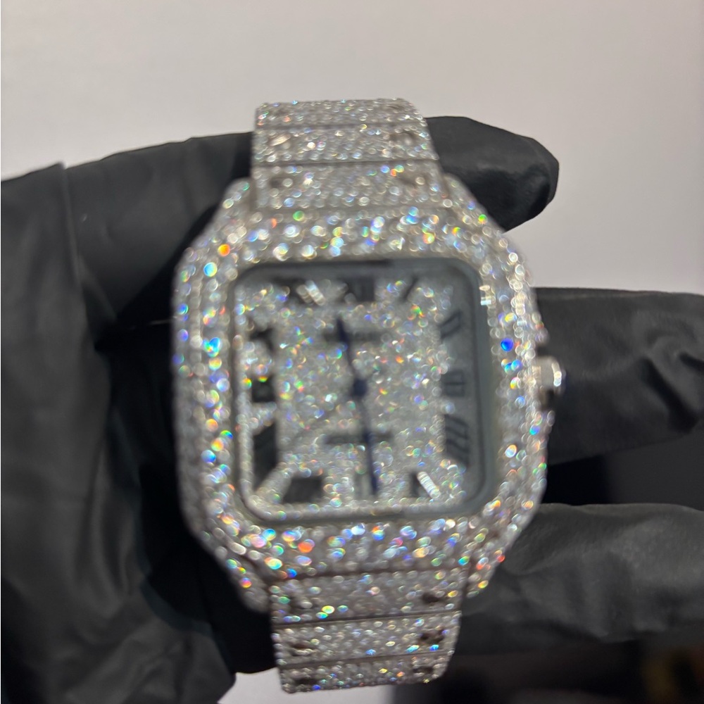 Silver Rhinestone Square Watch - Picture 9 of 9